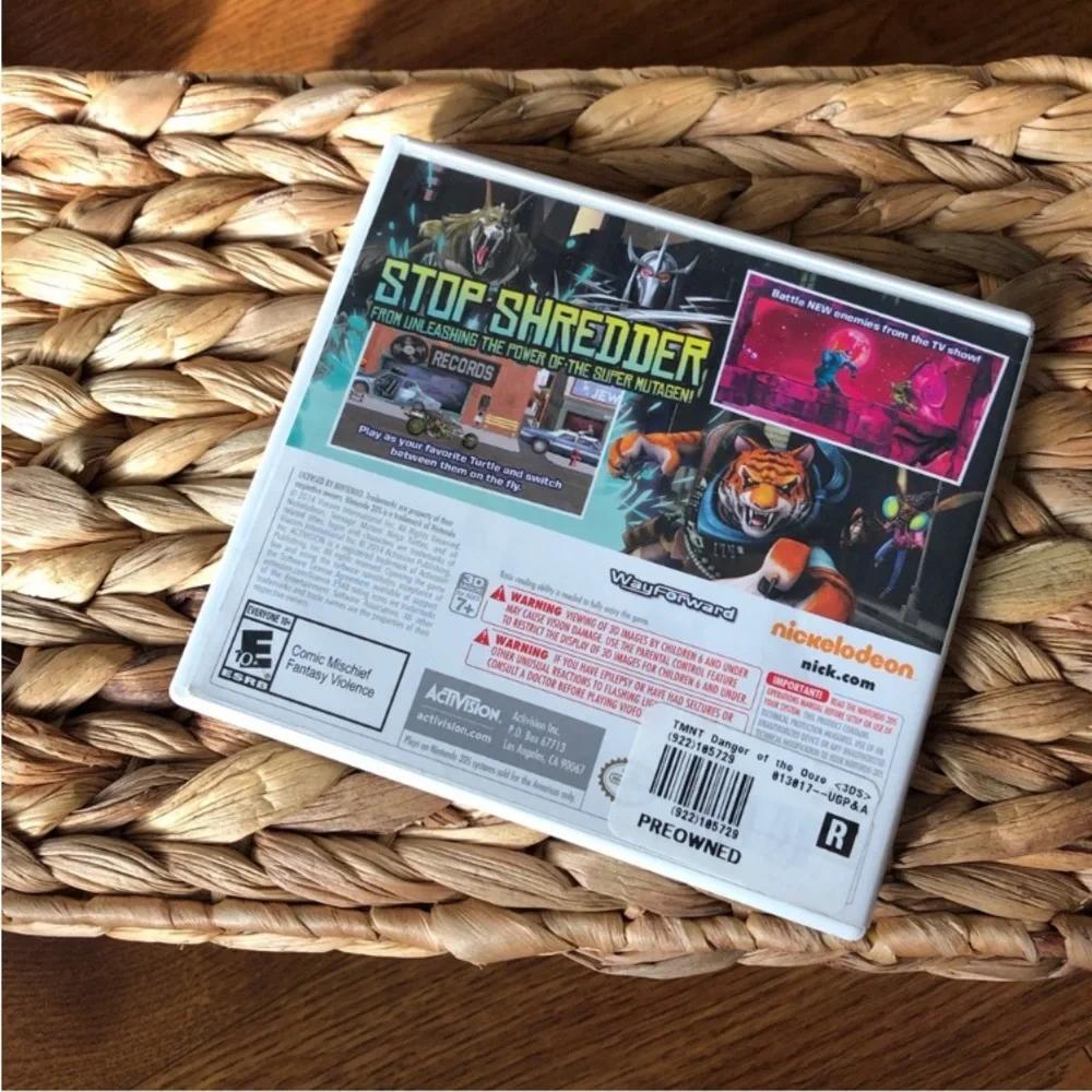 Teenage Mutant Ninja Turtles: Danger of the Ooze video game for Nintendo 3DS